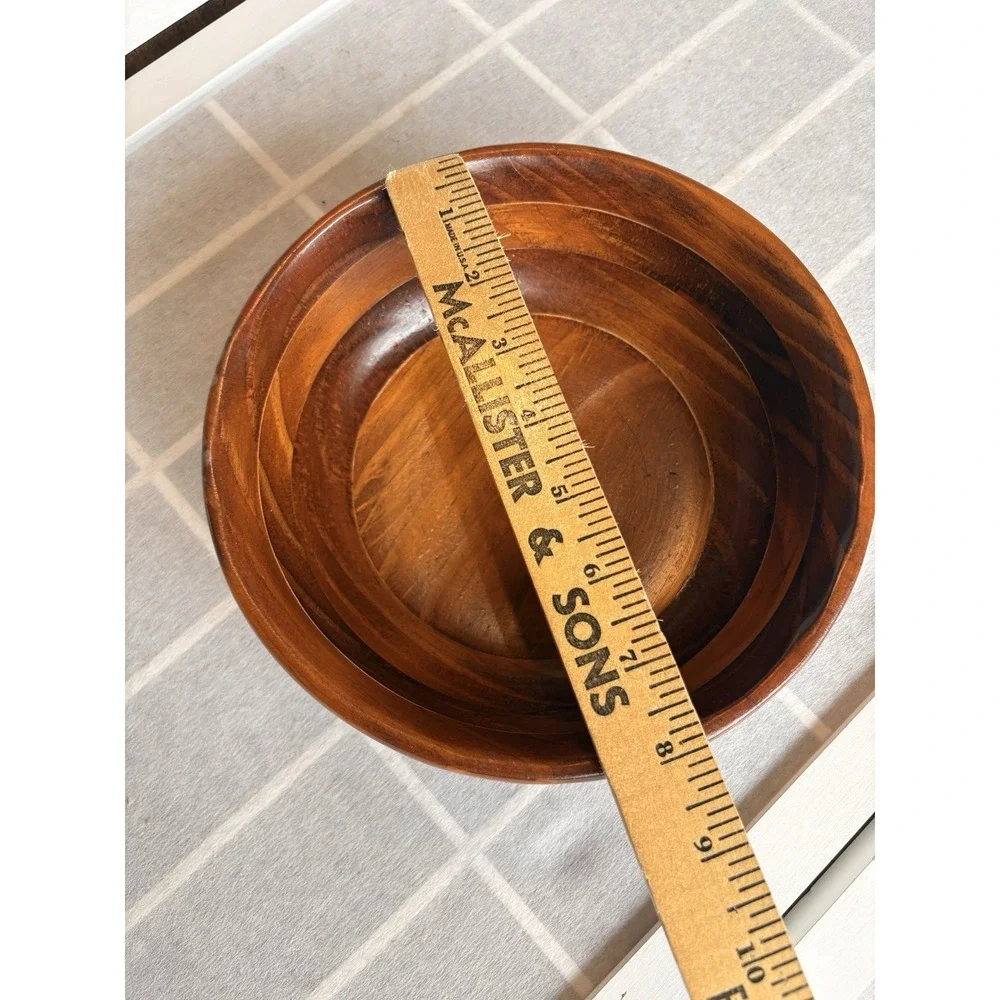 Vintage 90s‎ Hand-Carved Hardwood 8.5